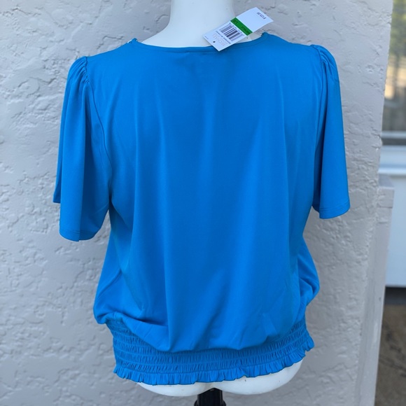 Michael Kors blue top  NWT - Picture 10 of 10